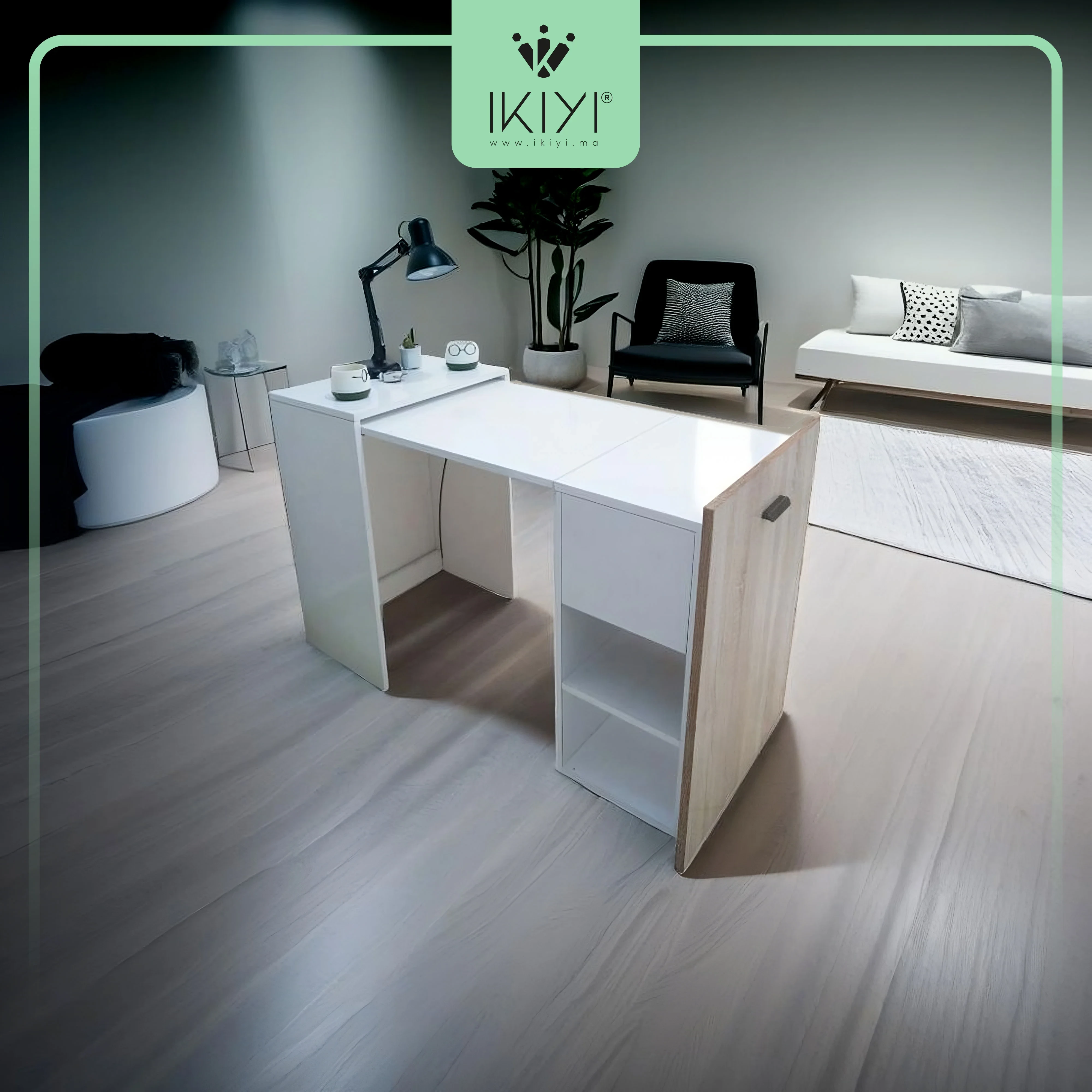BUREAU PLIABLE en MDF : La solution idéale pour optimiser votre espace