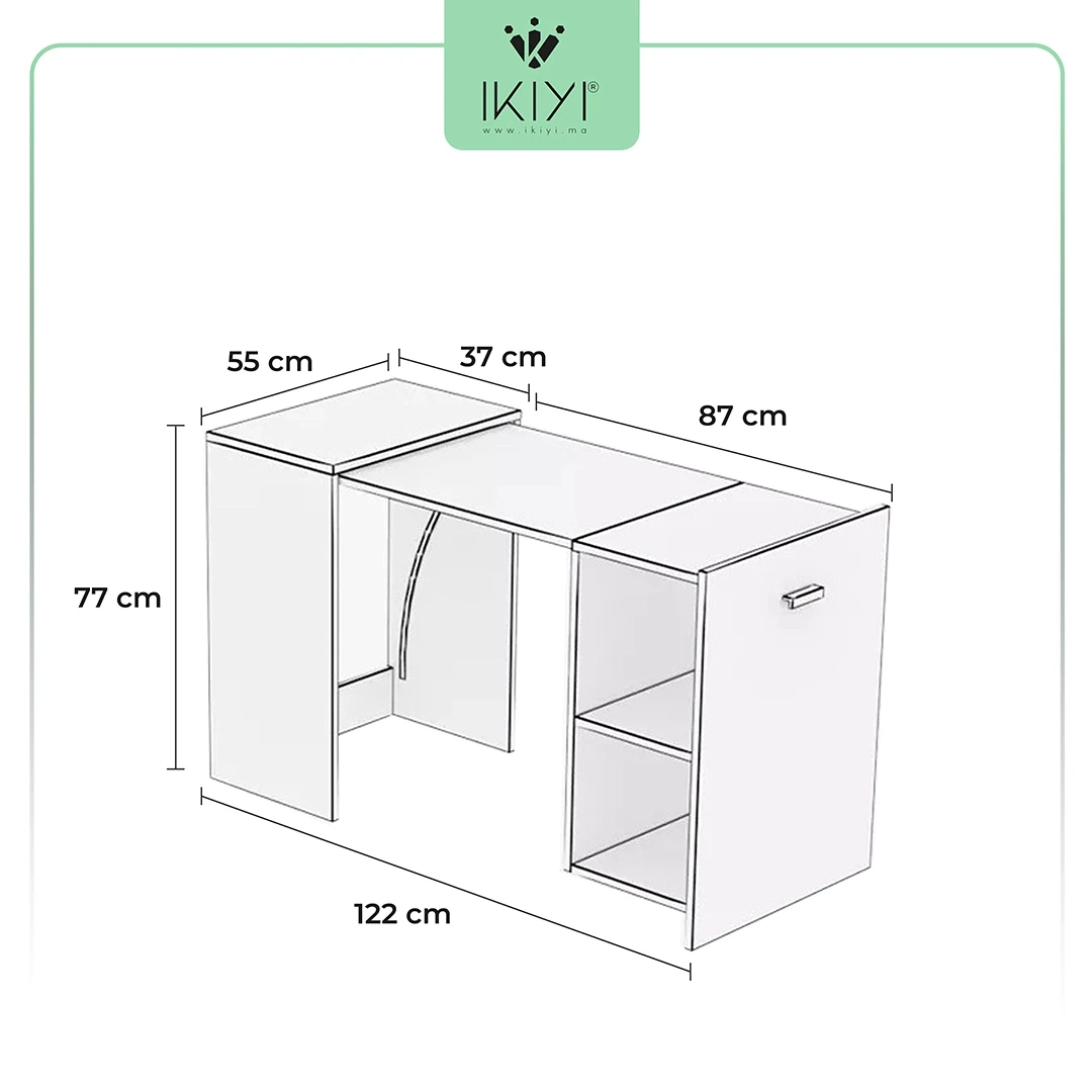 BUREAU PLIABLE en MDF : La solution idéale pour optimiser votre espace